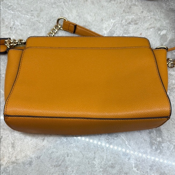 Nine West Tan Crossbody Bag with Boxy Shape and Metal Logo - Picture 4 of 6